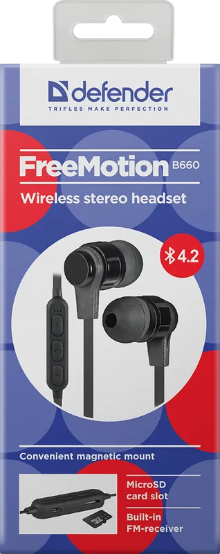 Defender - Wireless stereo headset FreeMotion B660