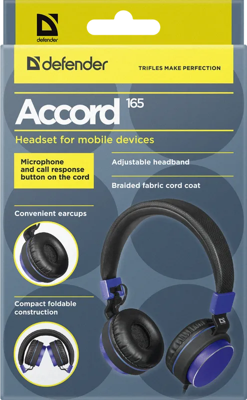 Defender - Headset for mobile devices Accord 165