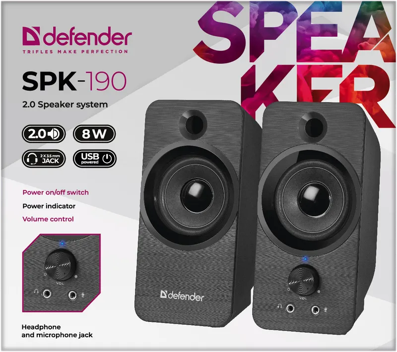 Defender - 2.0 Speaker system SPK-190