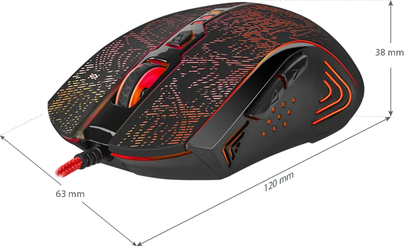 Defender - Wired gaming mouse OverLord GM-890