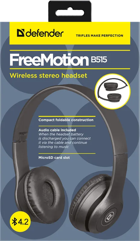 Defender - Wireless stereo headset FreeMotion B515