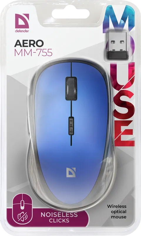 Defender - Wireless optical mouse Aero MM-755