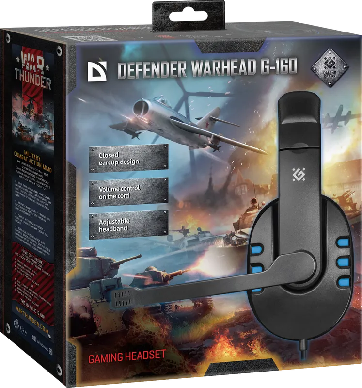 Defender - Gaming headset Warhead G-160