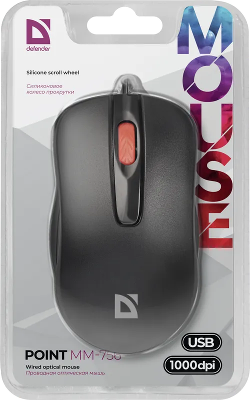 Defender - Wired optical mouse Point MM-756