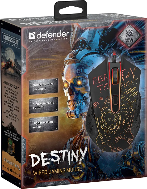 Defender - Wired gaming mouse Destiny GM-918