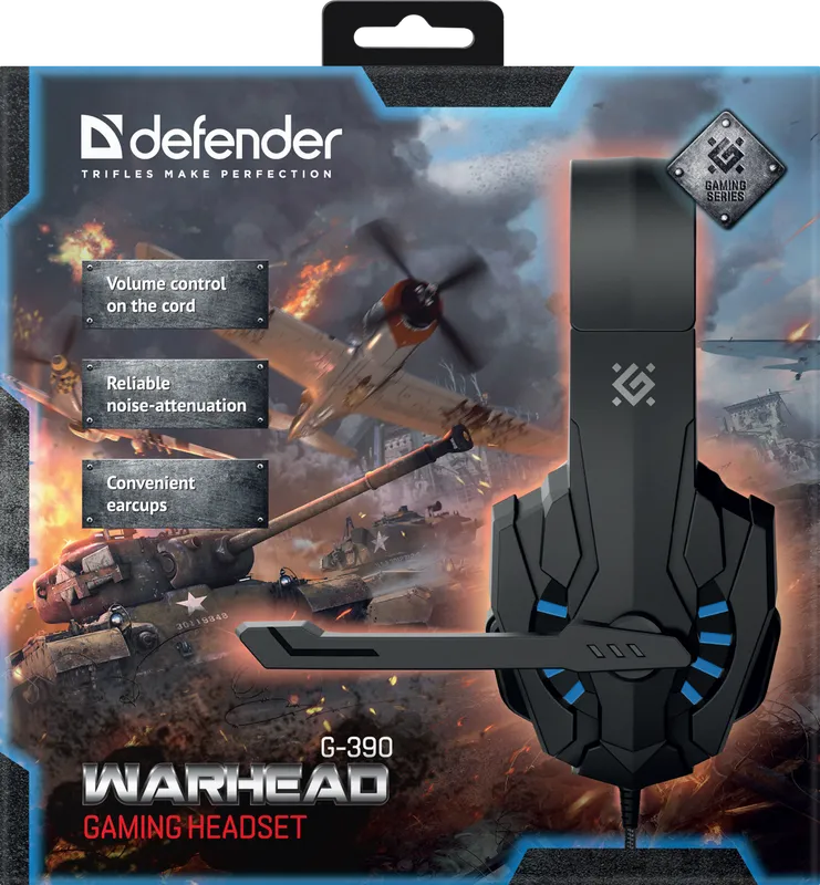 Defender - Gaming headset Warhead G-390