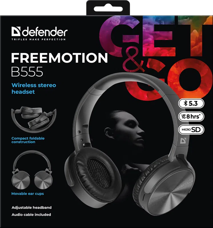 Defender - Wireless stereo headset FreeMotion B555