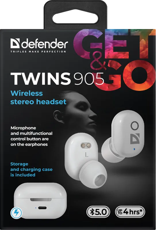 Defender - Wireless stereo headset Twins 905