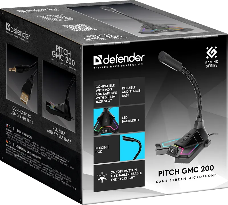 Defender - Gaming stream microphone Pitch GMC 200