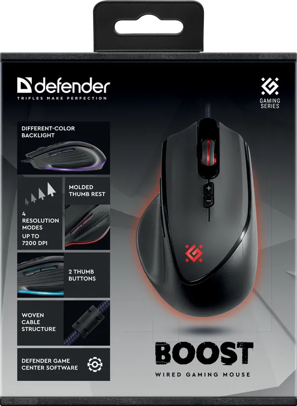 Defender - Wired gaming mouse Boost GM-708L