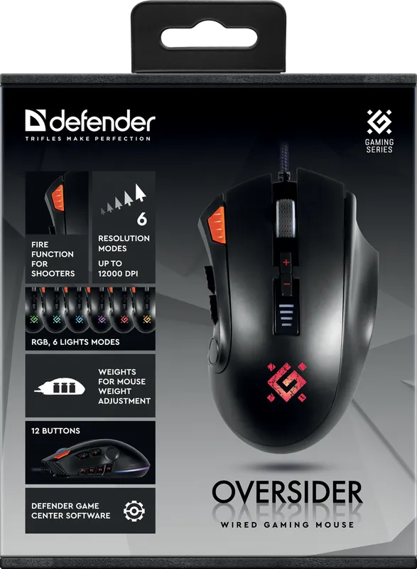 Defender - Wired gaming mouse Oversider GM-917