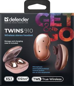 Defender - Wireless stereo headset Twins 910