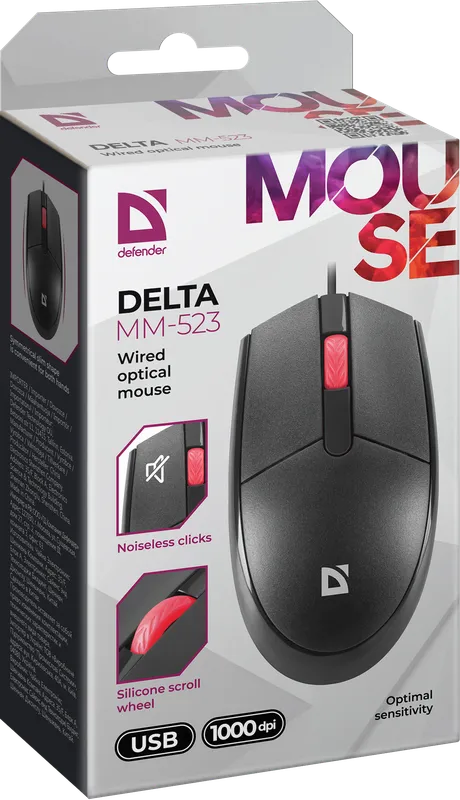 Defender - Wired optical mouse Delta MM-523