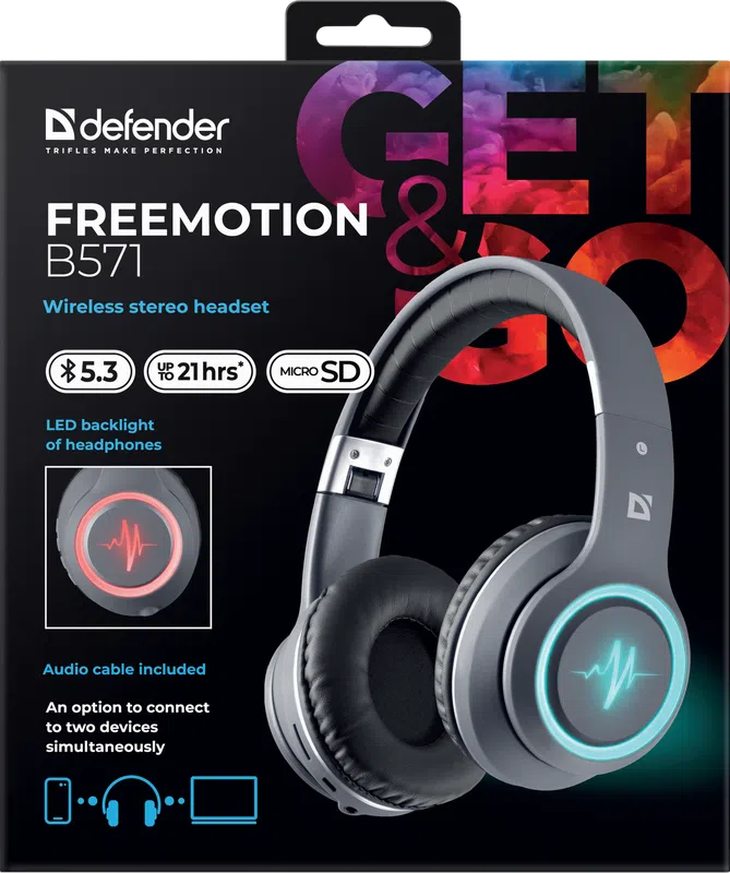 Defender - Wireless stereo headset FreeMotion B571