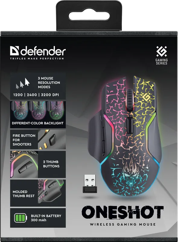 Defender - Wireless gaming mouse Oneshot GM-067