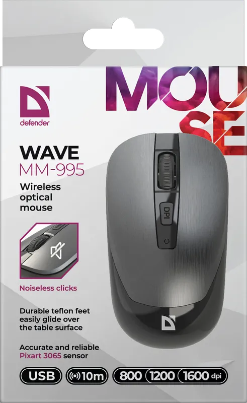 Defender - Wireless optical mouse Wave MM-995