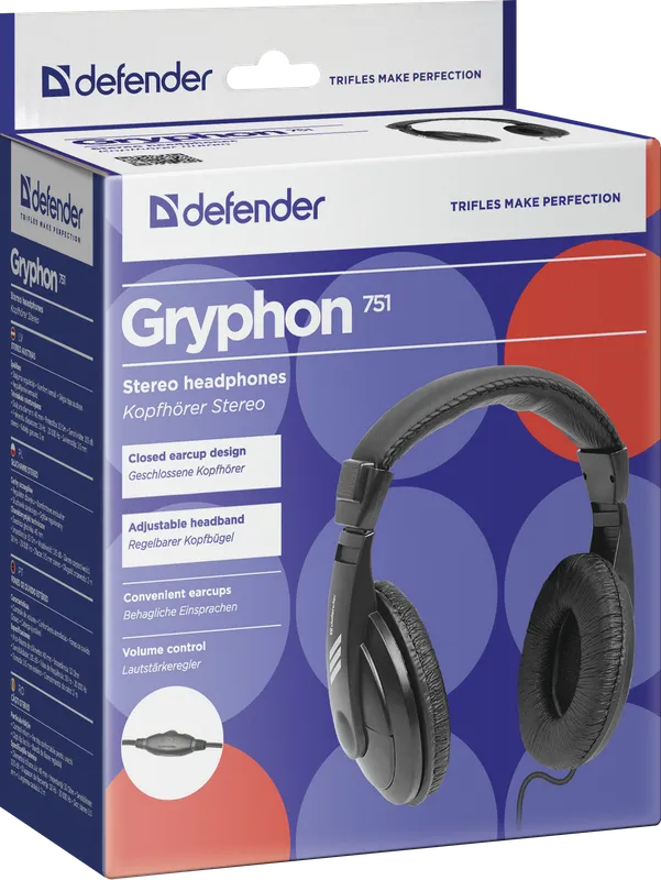 Defender - Stereo headphones Gryphon 751