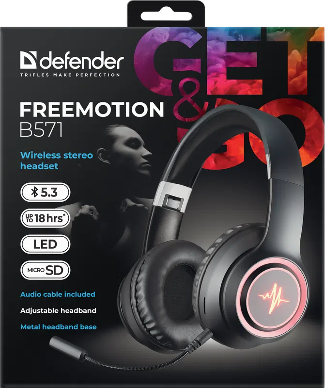 Defender - Wireless stereo headset FreeMotion B571