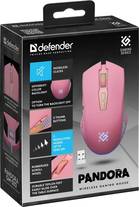 Defender - Wireless gaming mouse Pandora GM-502