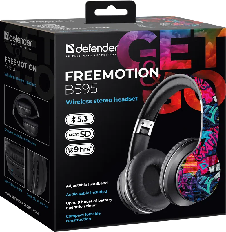 Defender - Wireless stereo headset FreeMotion B595