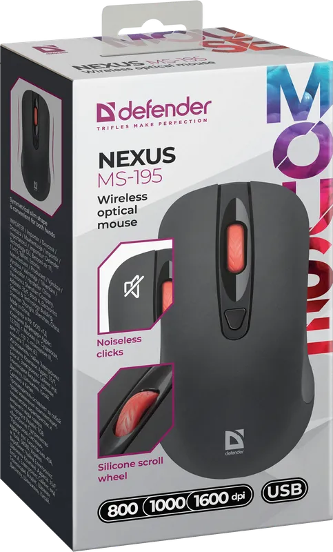 Defender - Wireless optical mouse Nexus MS-195