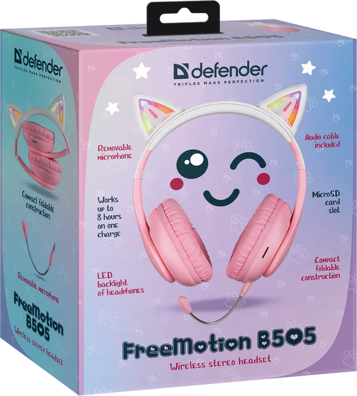 Defender - Wireless stereo headset FreeMotion B505